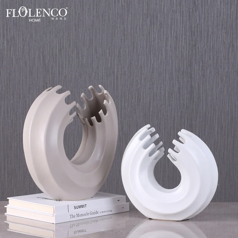Artifacts Hotel Home Furnishing Decorative Accent Piece Ceramic Abstract Ornaments For Living Room, White, grey
Artifacts Hotel Home Furnishing Decorative Accent Piece Ceramic Abstract Ornaments For Living Room, White, grey