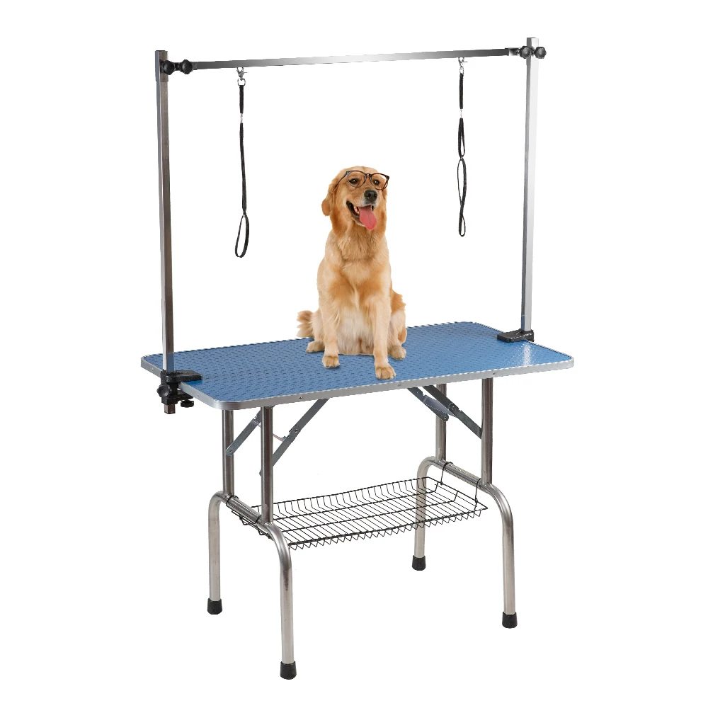 UK Stock Adjustable Portable Stainless steel Dog Grooming Table with Arm Noose with Accessories Tray, Light blue
UK Stock Adjustable Portable Stainless steel Dog Grooming Table with Arm Noose with Accessories Tray, Light blue