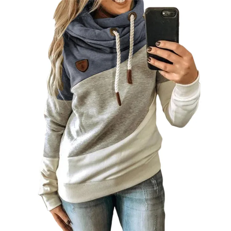 Wholesale Custom Euramerican Style Womens Clothing FALL/WINTER 2020 new Color Blocking casual top, Long-sleeved loose hoodie
Wholesale Custom Euramerican Style Womens Clothing FALL/WINTER 2020 new Color Blocking casual top, Long-sleeved loose hoodie