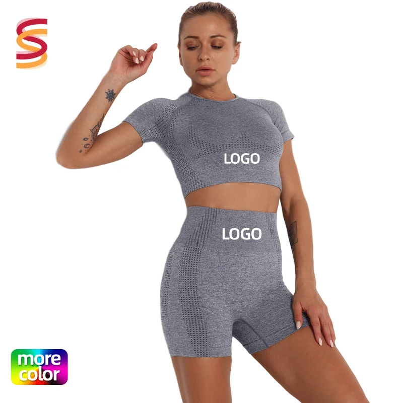 Running Short Sleeve Seamless European And American Fitness Tight Yoga Shorts Set workout bubble butt yoga set Amazon yoga suit
Running Short Sleeve Seamless European And American Fitness Tight Yoga Shorts Set workout bubble butt yoga set Amazon yoga suit