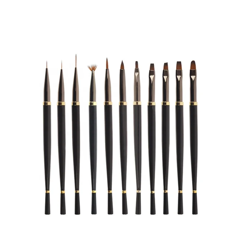 Fuumuui Custom Design Round Acrylic Nail Brush Different Color Nylon Hair French Nail Acrylic Brush Set, Black
Fuumuui Custom Design Round Acrylic Nail Brush Different Color Nylon Hair French Nail Acrylic Brush Set, Black