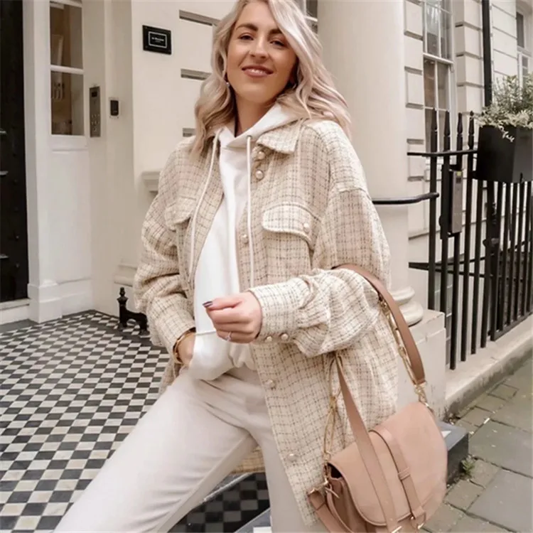Casual Women Fashion Jacket Office Ladies Plaid Long Overcoat Outwear Coat, Available
Casual Women Fashion Jacket Office Ladies Plaid Long Overcoat Outwear Coat, Available