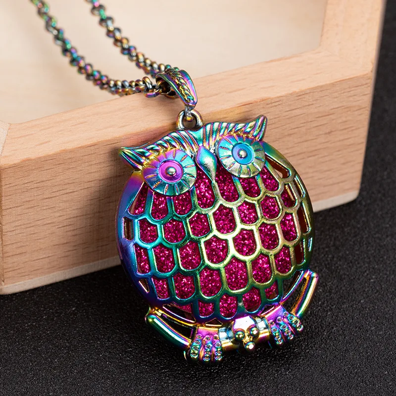 High Quality Multicolor Animal Essential Oil Diffuser Necklace Owl Aromatherapy Diffuser necklace
High Quality Multicolor Animal Essential Oil Diffuser Necklace Owl Aromatherapy Diffuser necklace