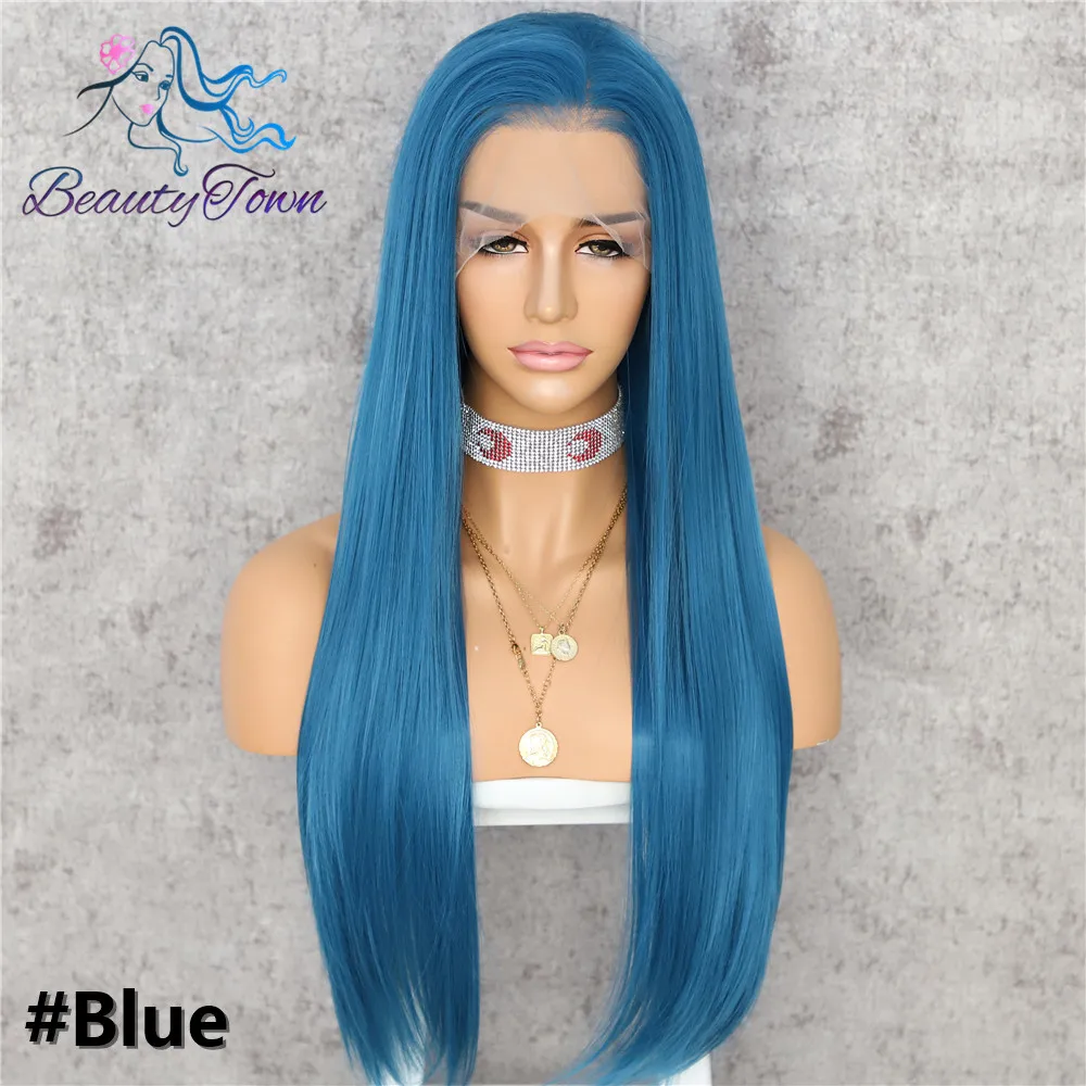 BeautyTown Blue Color 13x6 Big Lace Free Part Futura No-Tangle Hair celebrity Daily Makeup Cosplay Synthetic Lace Front Wig
BeautyTown Blue Color 13x6 Big Lace Free Part Futura No-Tangle Hair celebrity Daily Makeup Cosplay Synthetic Lace Front Wig