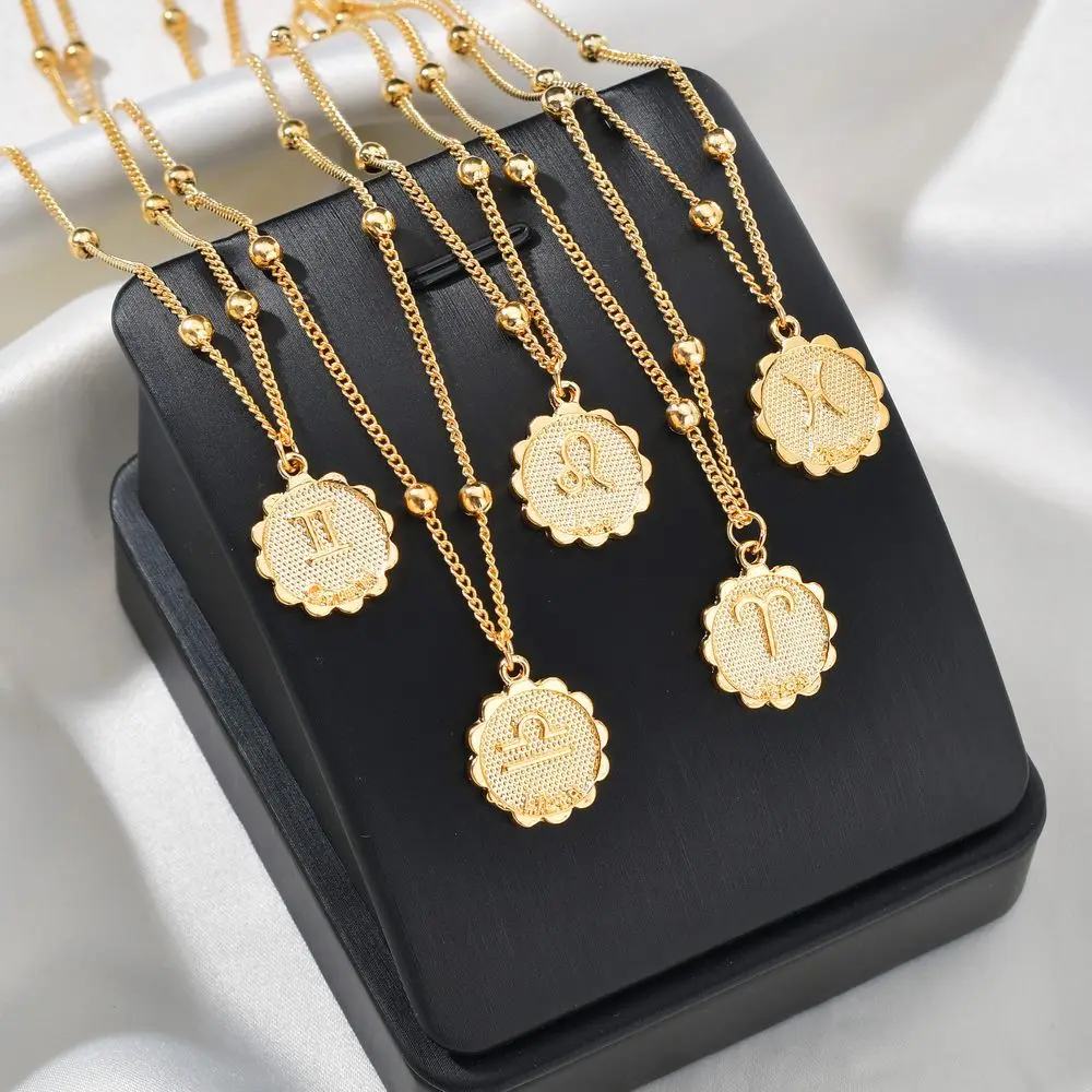 12 Constellations Coin Pendant Clavicles Girlfriends Gift Jewelry Gold Zodiac Necklace Jewelry Vendors
12 Constellations Coin Pendant Clavicles Girlfriends Gift Jewelry Gold Zodiac Necklace Jewelry Vendors