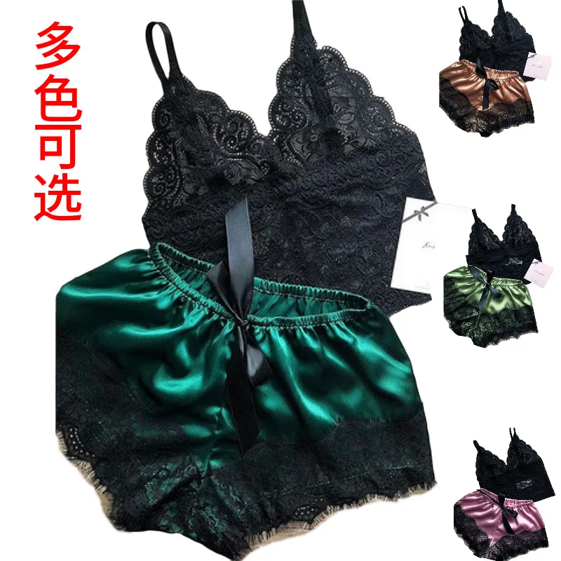 plus size custom logo solid silk satin lace lingerie set sleepwear womens pajamas shorts sets
plus size custom logo solid silk satin lace lingerie set sleepwear womens pajamas shorts sets