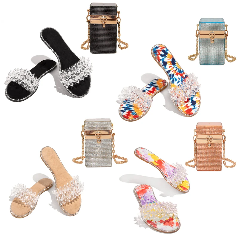 Fashion Women Rhinestone Bling Coin Purse Clear Shoe And Bag Set Acrylic Diamond Mini Crossbody Bag Sandal And Purse Match Sets, Black/red/blue/ transparent
Fashion Women Rhinestone Bling Coin Purse Clear Shoe And Bag Set Acrylic Diamond Mini Crossbody Bag Sandal And Purse Match Sets, Black/red/blue/ transparent