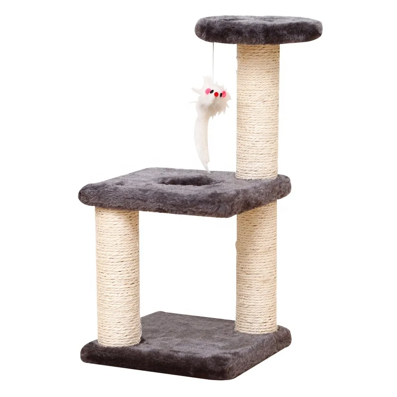 Shrot Plush Three-Layer Density Board Sisal Wear Resistant Cat Tree Cat Tower For Cat, Brown and white and gray
Shrot Plush Three-Layer Density Board Sisal Wear Resistant Cat Tree Cat Tower For Cat, Brown and white and gray