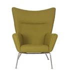 Modern Living Room Furniture High Back Wing Chair wing chair and ottoman