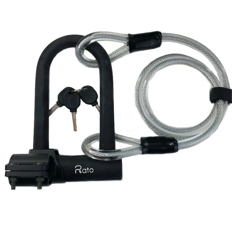 Bike Lock Set heavy duty keyed Anti theft scooter 3 keys cable mounted bracket Bicycle U lock
Bike Lock Set heavy duty keyed Anti theft scooter 3 keys cable mounted bracket Bicycle U lock