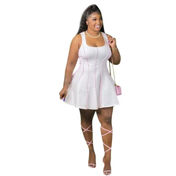 PEARL Best Design Women Clothes 2021 Summer Sleeveless Pleated Sexy Dresses Women Lady Elegant Plus Size Dress
PEARL Best Design Women Clothes 2021 Summer Sleeveless Pleated Sexy Dresses Women Lady Elegant Plus Size Dress