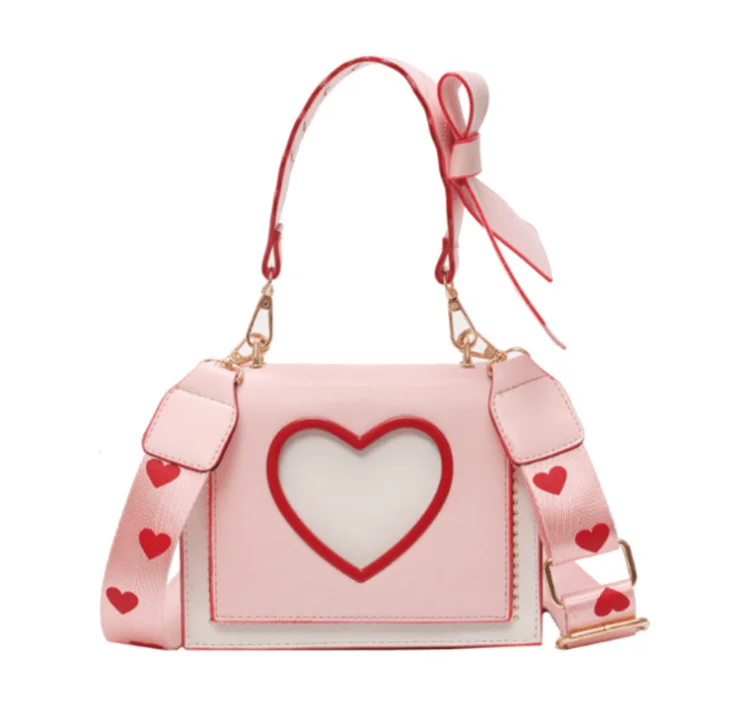 2021 Trendy Heart Cross Body Purses Bow Women Crossbody Bags Leather Hand Bags Ladies Handbags, Customized color
2021 Trendy Heart Cross Body Purses Bow Women Crossbody Bags Leather Hand Bags Ladies Handbags, Customized color