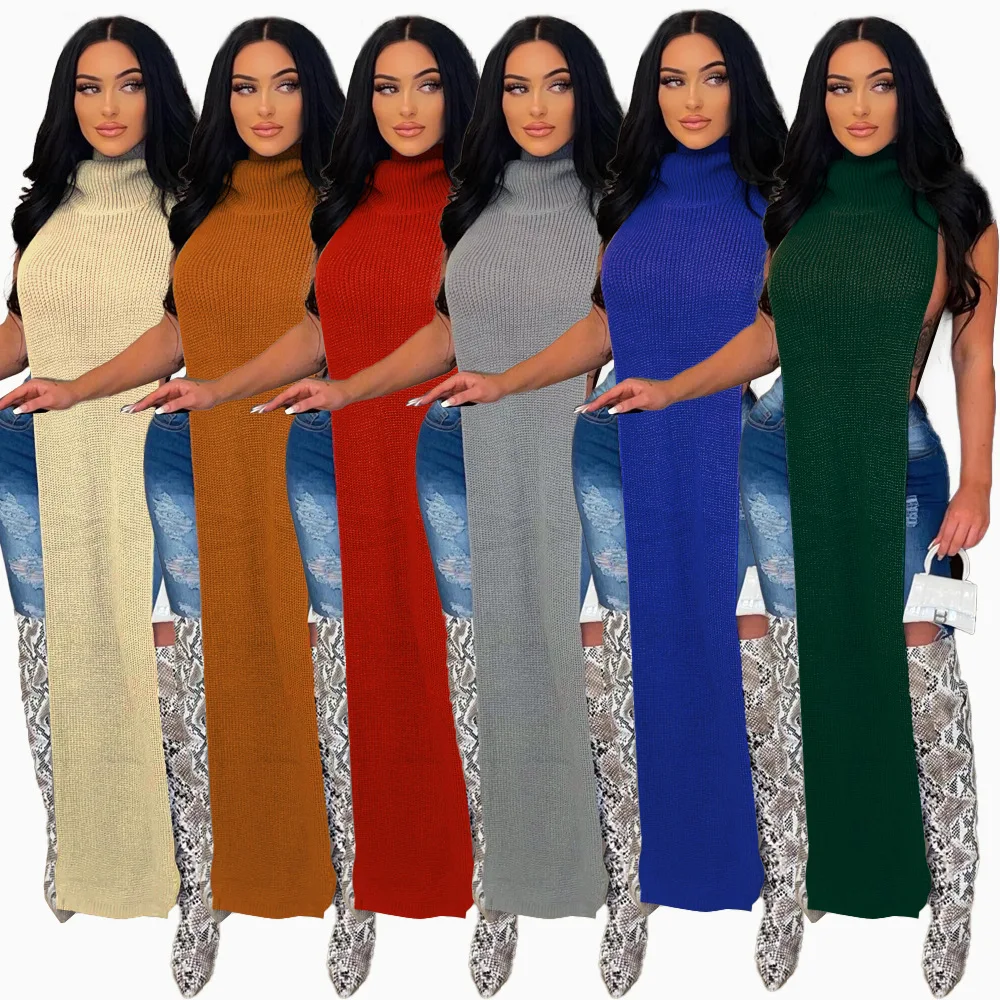 2022 Spring Stand Neck Sweater Long Dress Split Body con Women's knitted Night Club Free Size Street wear Outfit, Lime colour
2022 Spring Stand Neck Sweater Long Dress Split Body con Women's knitted Night Club Free Size Street wear Outfit, Lime colour