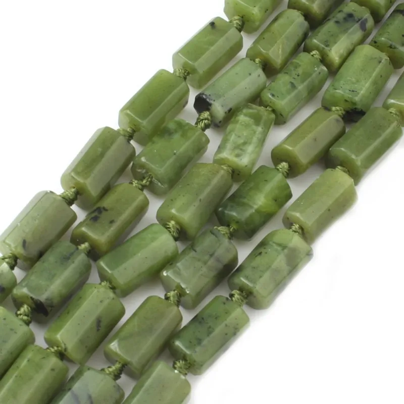 Natural 7.5Inch Cylinder Shape Faceted Green Canadian Jades Stone Loose Spacer Beads For Jewelry DIY Making
Natural 7.5Inch Cylinder Shape Faceted Green Canadian Jades Stone Loose Spacer Beads For Jewelry DIY Making