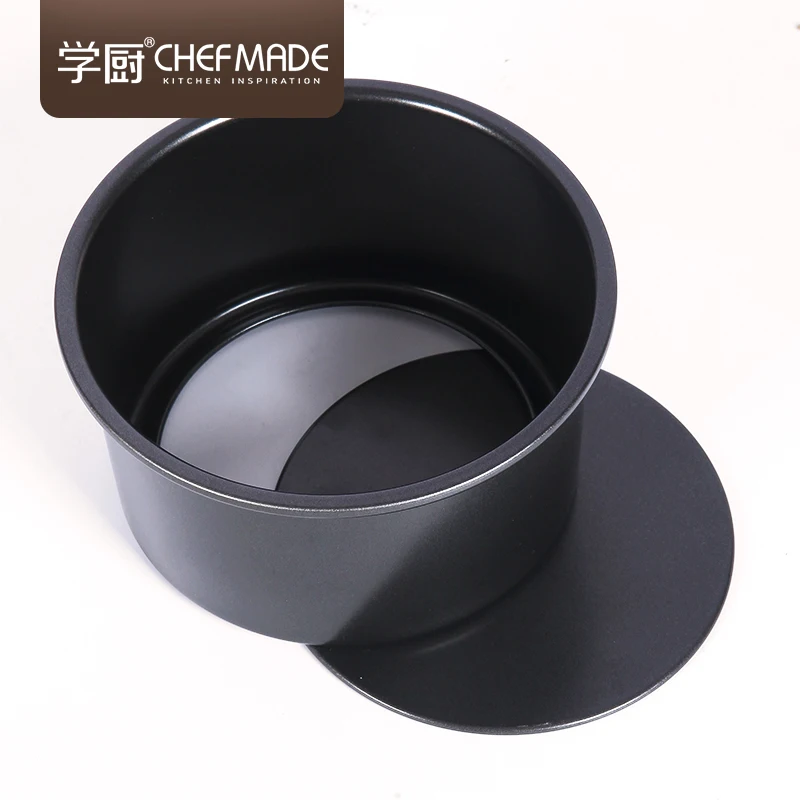 CHEFMADE 6 Inch Cheap Min Cup Baking Movable Carbon Steel Silver Black Non-Stick Round Cake Mould, Champagne gold
CHEFMADE 6 Inch Cheap Min Cup Baking Movable Carbon Steel Silver Black Non-Stick Round Cake Mould, Champagne gold