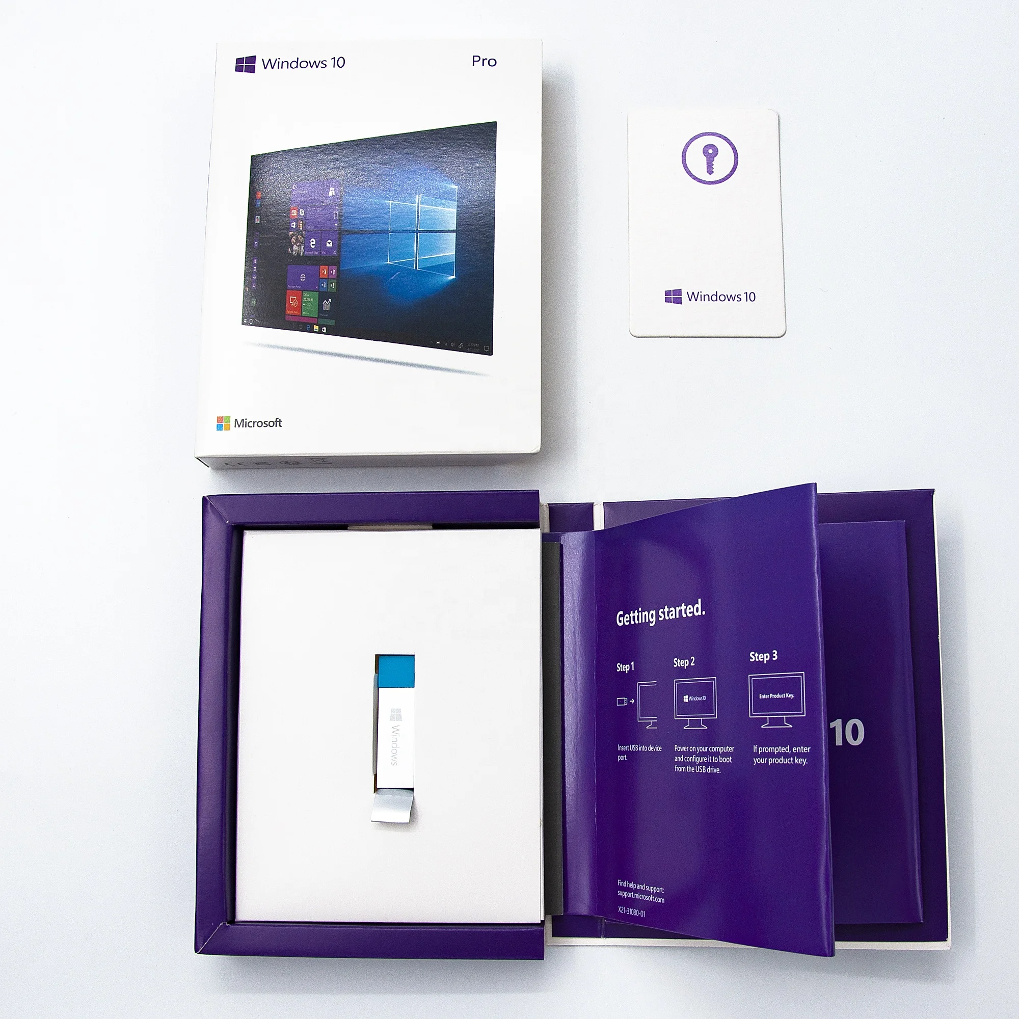 Software English Version Microsoft Retail Box Full Package 32 64 bits USB Windows 10 Pro
Software English Version Microsoft Retail Box Full Package 32 64 bits USB Windows 10 Pro