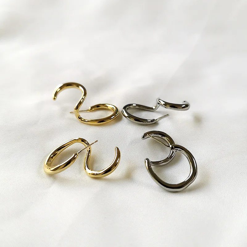 New Arrival Women Jewelry Gold Plated Irregular Round Stud Earrings Chunky Metal Geometric Earrings Women Earrings
New Arrival Women Jewelry Gold Plated Irregular Round Stud Earrings Chunky Metal Geometric Earrings Women Earrings