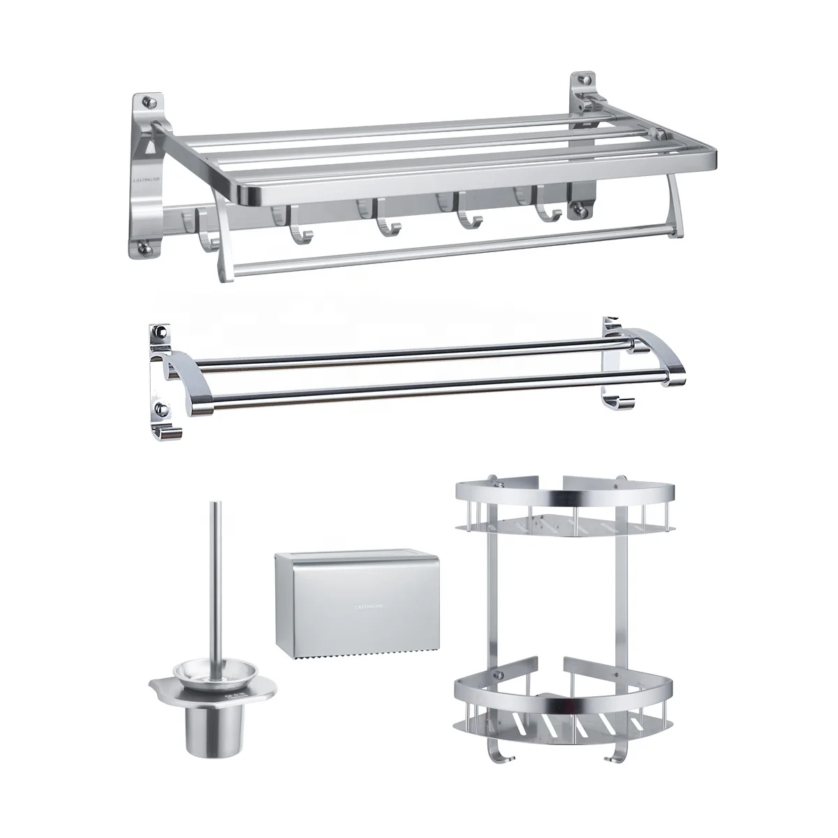 Hot sales Bathroom Accessories Pendant Aluminium complete set Shower storage rack for Hotel Apartment Bathroom, Bright
Hot sales Bathroom Accessories Pendant Aluminium complete set Shower storage rack for Hotel Apartment Bathroom, Bright