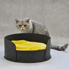 Multifunctional Fabric and Felt Material Cat Nest Soft Dog House Bed Comfortable Pet Sleeping Bed