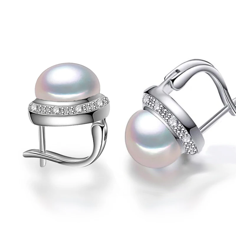 Pearl Earrings 2019 Fine Natural Pearl jewelry 8-9mm stud Earrings For Women Vintage Style
Pearl Earrings 2019 Fine Natural Pearl jewelry 8-9mm stud Earrings For Women Vintage Style