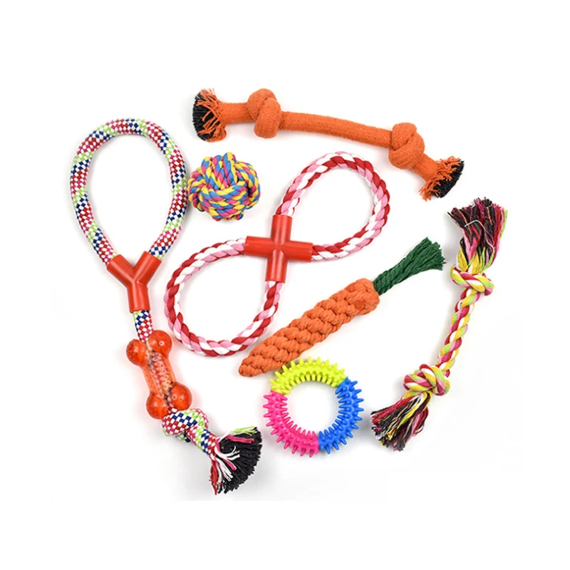 Wholesale 12 Packs Interactive Dog Chew Durable Dog Rope Toys Sets, Blue/yellow/green
Wholesale 12 Packs Interactive Dog Chew Durable Dog Rope Toys Sets, Blue/yellow/green