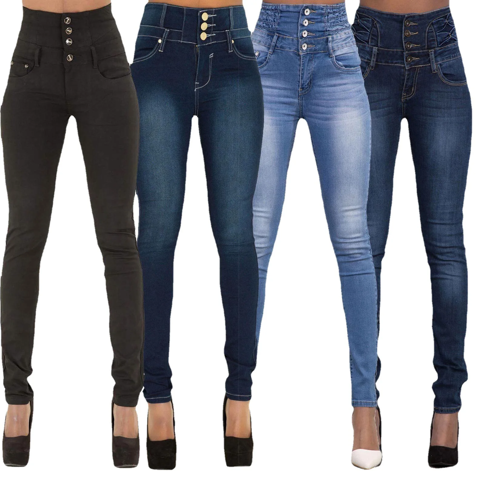 DT-P000039 2021Wholesale custom high waist slender buttock elastic skinny jeans Plus Size Women's Jeans
DT-P000039 2021Wholesale custom high waist slender buttock elastic skinny jeans Plus Size Women's Jeans