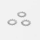 304 stainless steel DIN6797A external tooth washer Locking chrysanthemum gasket