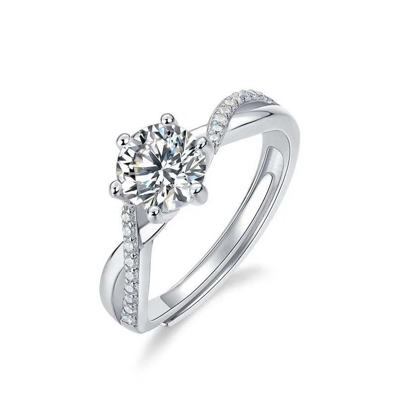 Dainty Wedding Jewelry Real Silver Diamond Adjustable Ring Luxury Style Twisted Vine Moissanite Diamond Engagement Ring
Dainty Wedding Jewelry Real Silver Diamond Adjustable Ring Luxury Style Twisted Vine Moissanite Diamond Engagement Ring