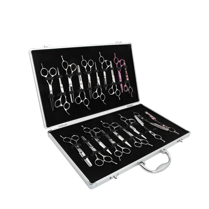 Razorline GVA020 Fancy Aluminium Hair Scissor's Show Case for 20 piece, Silver
Razorline GVA020 Fancy Aluminium Hair Scissor's Show Case for 20 piece, Silver