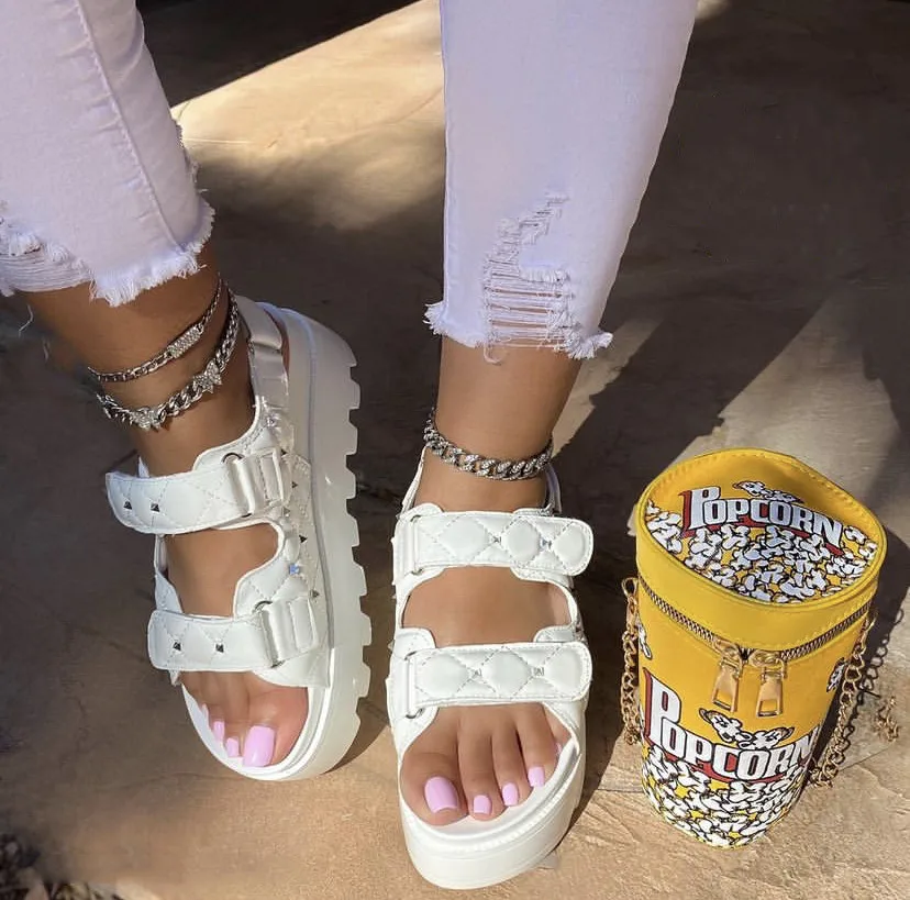 New Ladies Slides Pu Flat Cheap Sandals Women Summer Trendy Platform Flip Flops Slippers, White,brown,black,pink,khaki
New Ladies Slides Pu Flat Cheap Sandals Women Summer Trendy Platform Flip Flops Slippers, White,brown,black,pink,khaki