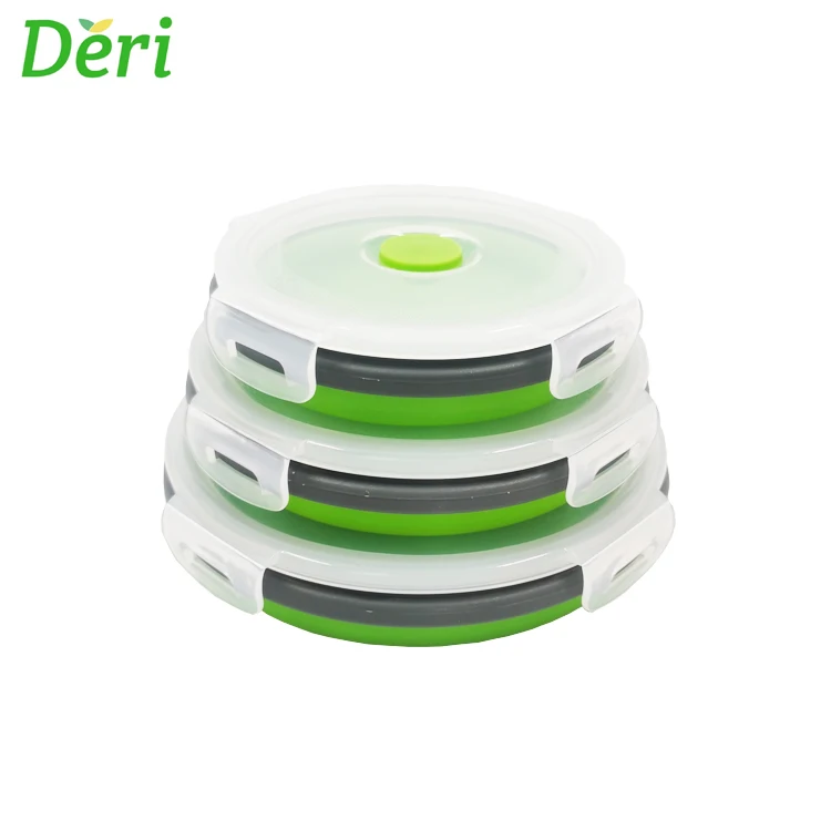 New 350 500 800ML 3-Piece Set Eco Friendly Collapsible Safe Silicone Food Storage Containers
New 350 500 800ML 3-Piece Set Eco Friendly Collapsible Safe Silicone Food Storage Containers
