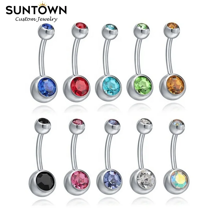 Suntown Body Jewelry New Arrival Hotsale Stainless Steel Press Drill Belly Button Rings Dangle Shinny Zircon Navel Piercing
Suntown Body Jewelry New Arrival Hotsale Stainless Steel Press Drill Belly Button Rings Dangle Shinny Zircon Navel Piercing