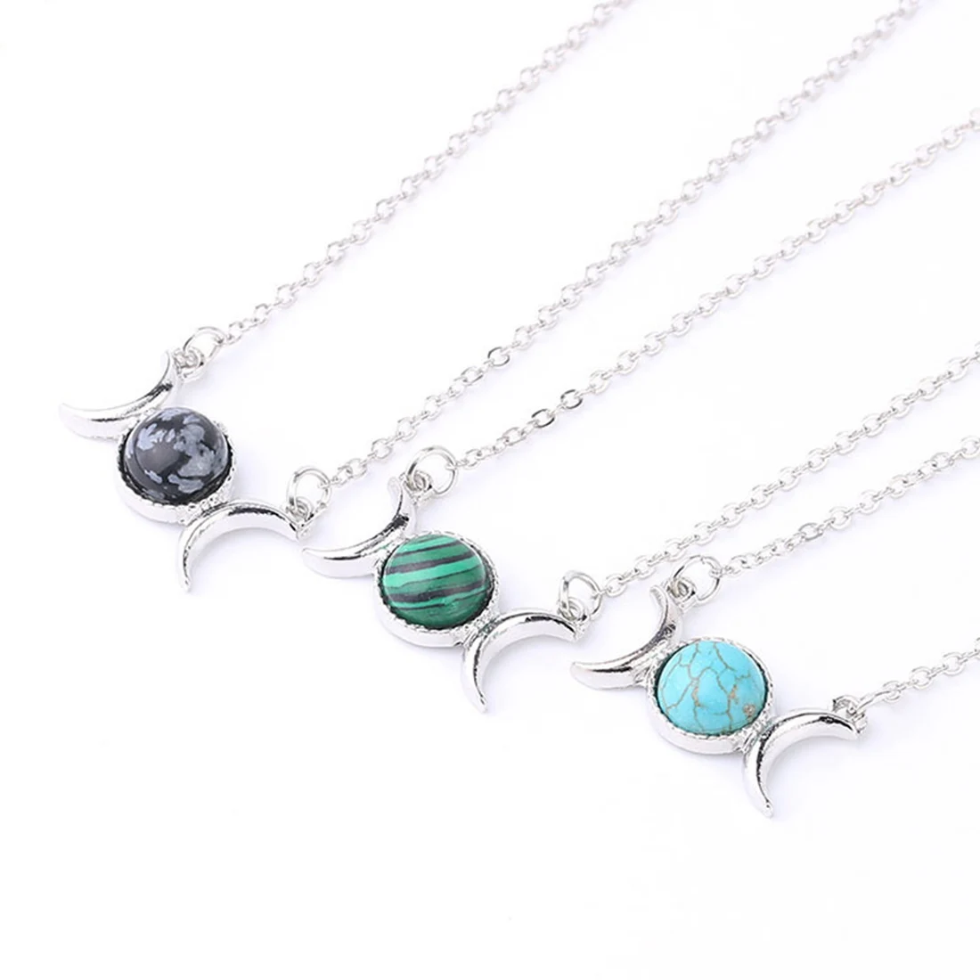 Natural Solar Gemstone Pendant Necklace Silver Moon Sun Women Girl Charms Chain Source Necklace Jewelry
Natural Solar Gemstone Pendant Necklace Silver Moon Sun Women Girl Charms Chain Source Necklace Jewelry