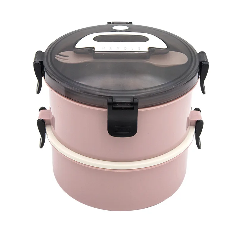 Amazon Wholesale 304 stainless steel double-layer round insulation portable multi-layer three-layer lunch box with tableware
Amazon Wholesale 304 stainless steel double-layer round insulation portable multi-layer three-layer lunch box with tableware