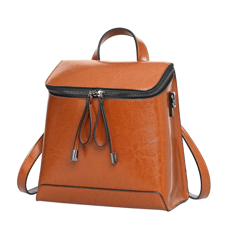 High Quality Summer Backpack Travel Hiking Small Leather Backpack Women 
High Quality Summer Backpack Travel Hiking Small Leather Backpack Women