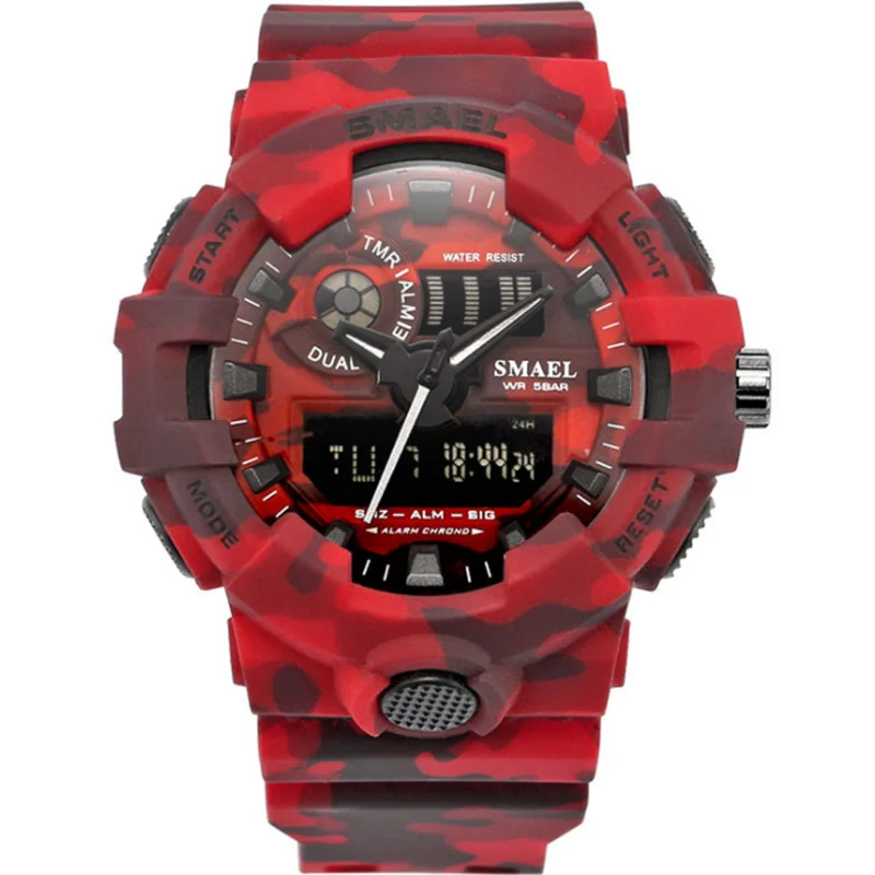 Raymons SL-8001 camouflage design 2021 new OEM custom water resistant luxury dz watch with red plated stainless metal men watch
Raymons SL-8001 camouflage design 2021 new OEM custom water resistant luxury dz watch with red plated stainless metal men watch
