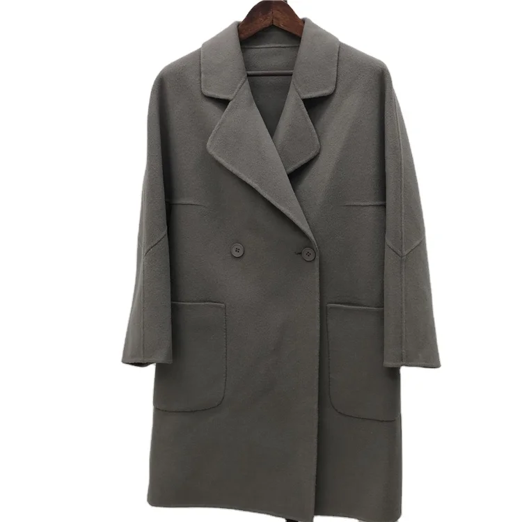Factory Production Double Face Coat Women Wool Full-Length Coat Autumn And Winter Wool Trench Coat Women, Brown/green
Factory Production Double Face Coat Women Wool Full-Length Coat Autumn And Winter Wool Trench Coat Women, Brown/green