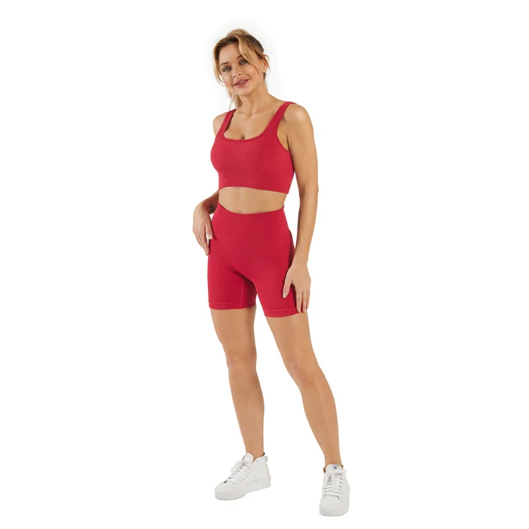 2022 custom logo fitness women yoga sport bra activewear crop top seamless shorts 2 piece women short yoga set
2022 custom logo fitness women yoga sport bra activewear crop top seamless shorts 2 piece women short yoga set