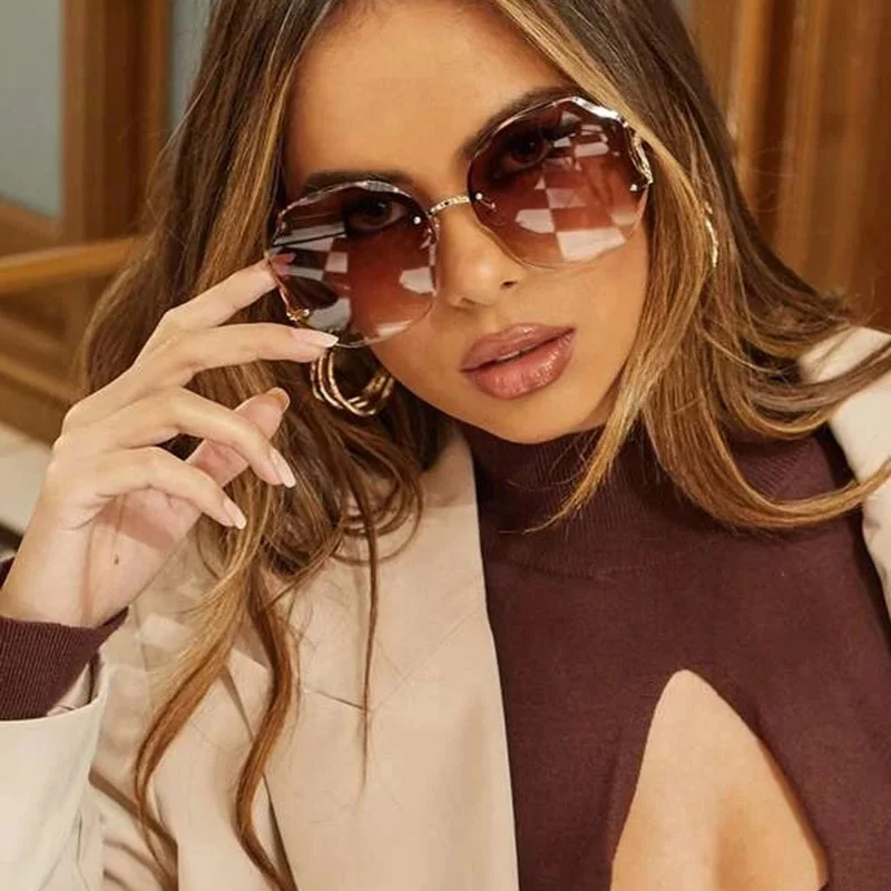 2021 Fashion Ocean Water Cut Metal Frame Sun Glasses Half Frame Polarized UV 400 Gradient Sunglasses Women, Picture colors
2021 Fashion Ocean Water Cut Metal Frame Sun Glasses Half Frame Polarized UV 400 Gradient Sunglasses Women, Picture colors