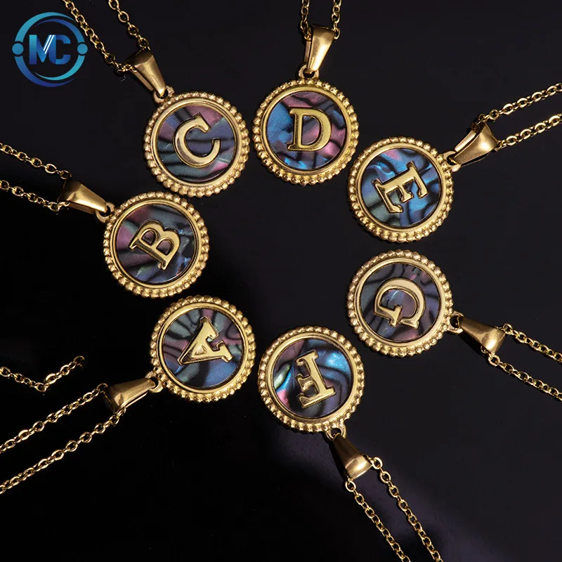 2021 Simple style stainless steel Round Letter shell Necklace for women and girl
2021 Simple style stainless steel Round Letter shell Necklace for women and girl