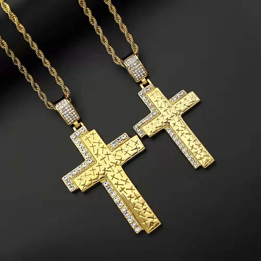 Jialin Jewelry The cross is gold plated with 316 stainless steel with irregular cross pendant necklace
Jialin Jewelry The cross is gold plated with 316 stainless steel with irregular cross pendant necklace