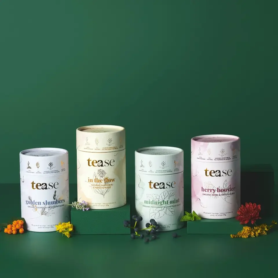 Tea paper tube packaging food grade cardboard cylinder container for tea round box packaging
Tea paper tube packaging food grade cardboard cylinder container for tea round box packaging