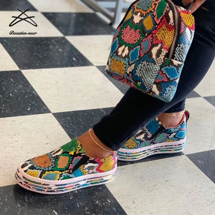 RTS Fashion women flat shoes lady multicolor animal skin snake print slip on sneaker casual shoes
RTS Fashion women flat shoes lady multicolor animal skin snake print slip on sneaker casual shoes