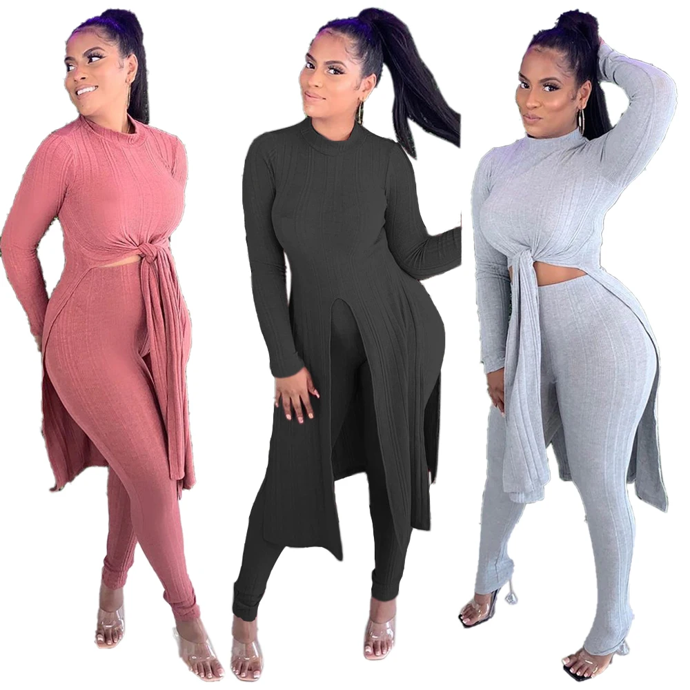 YD-CY8597 Hot Style Fashion ladies outfits Long Sleeve High neck Split two piece fall sets for women
YD-CY8597 Hot Style Fashion ladies outfits Long Sleeve High neck Split two piece fall sets for women