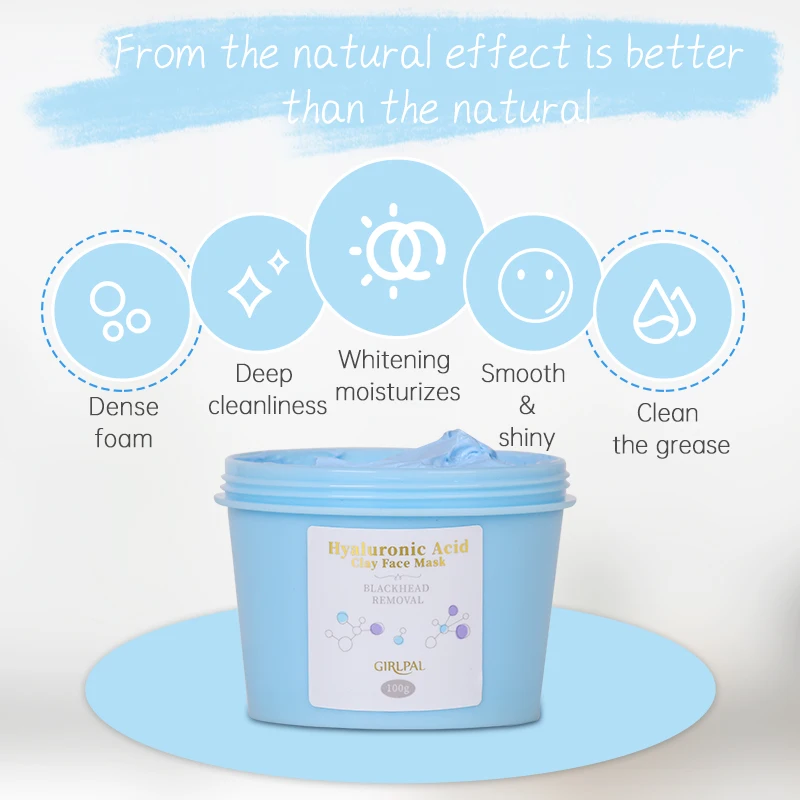 Girlpal Hyaluronic Acid Pure Clay Face Mask For Dull Skin To Detox & Brighten Skin At Home Blue Clay Face Mask
Girlpal Hyaluronic Acid Pure Clay Face Mask For Dull Skin To Detox & Brighten Skin At Home Blue Clay Face Mask