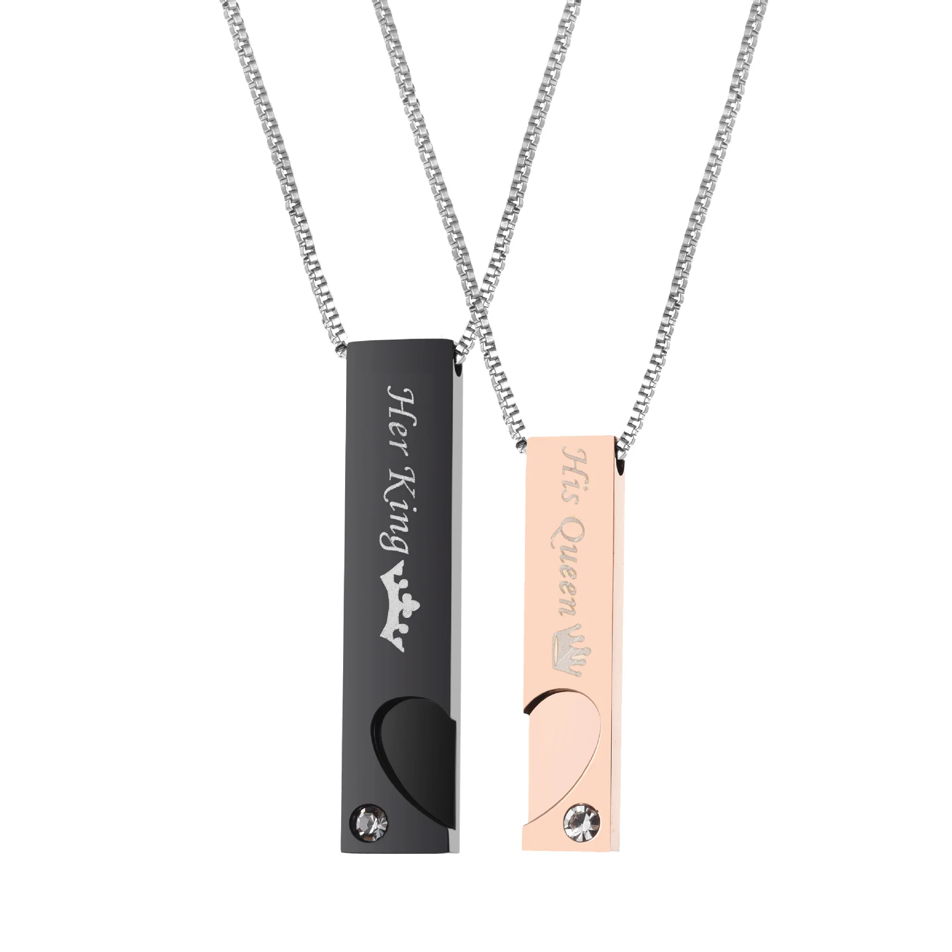 2021 Latest Couple Necklace Stainless Steel Couple Pendant Love Titanium Steel Couple Necklace, Picture shows
2021 Latest Couple Necklace Stainless Steel Couple Pendant Love Titanium Steel Couple Necklace, Picture shows