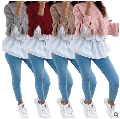 New European and Beautiful Winter Cotton Sweet Knitted Cardigan Stitching Loose Top, Shown
New European and Beautiful Winter Cotton Sweet Knitted Cardigan Stitching Loose Top, Shown