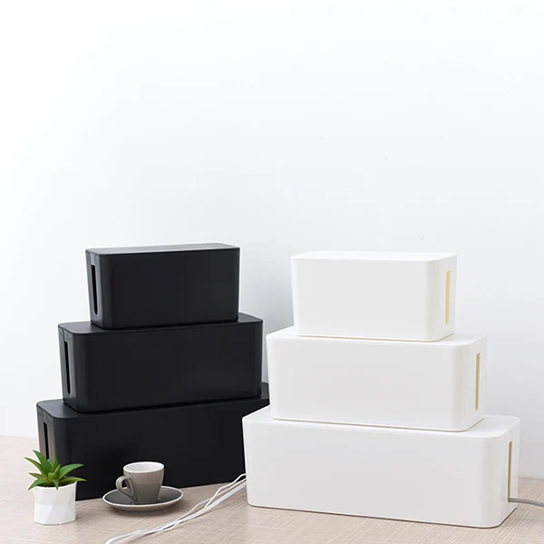 2021hot household plastic cable power strip storage box desktop security storage box wire cable storage box, Back and white
2021hot household plastic cable power strip storage box desktop security storage box wire cable storage box, Back and white