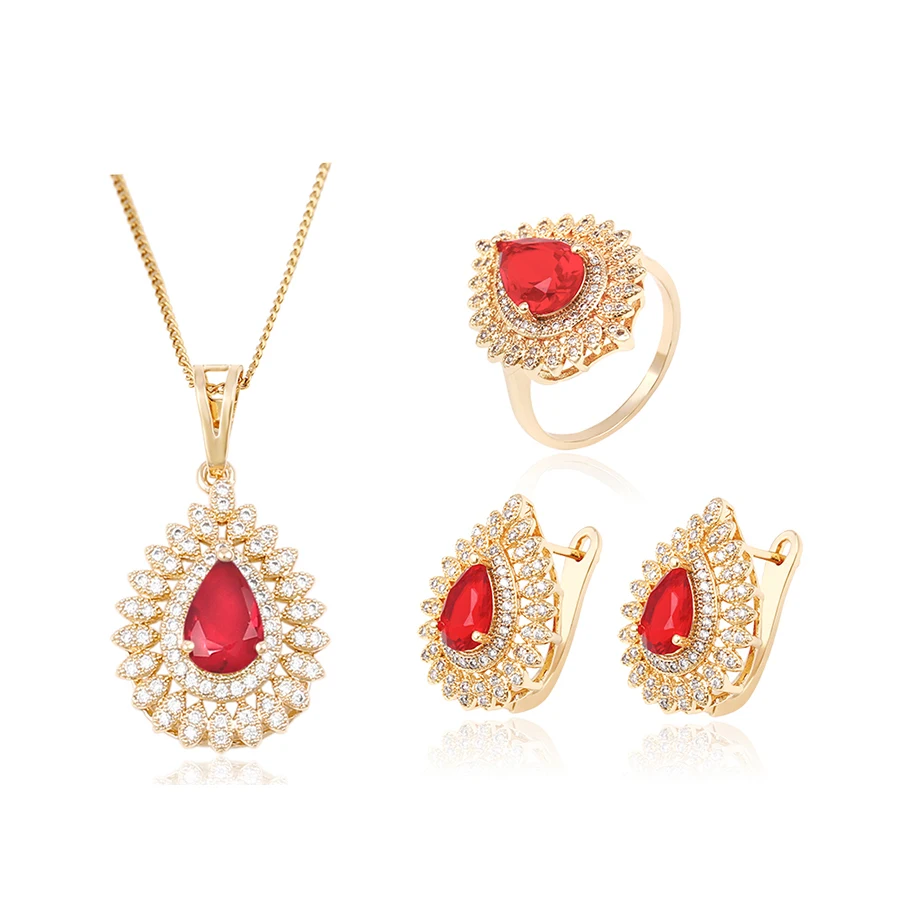 63881 Xuping High quality hot-selling leaf teardrop shape multicolor zircon set
63881 Xuping High quality hot-selling leaf teardrop shape multicolor zircon set