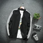 Varsity jacket for men in autumn men's plus size bike riding jackets Thin sports coat Short windbreaker